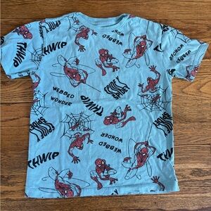 Marvel Spider-Man Kids Tee - Light Blue and Red